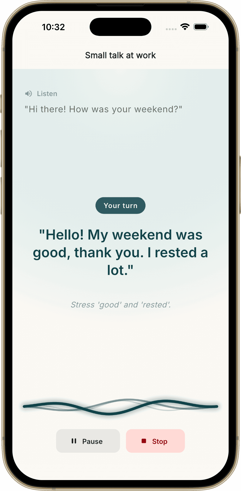 Talky mobile app screen preview.